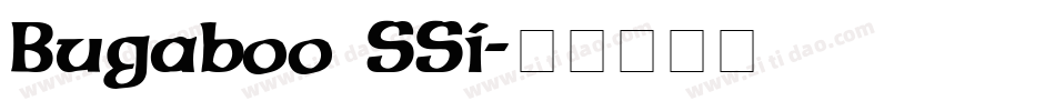 Bugaboo SSi字体转换